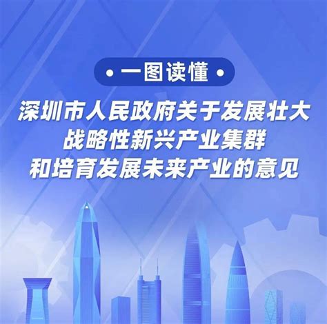 一图读懂｜深圳市人民政府关于发展壮大战略性新兴产业集群和培育发展未来产业的意见非本网络内容