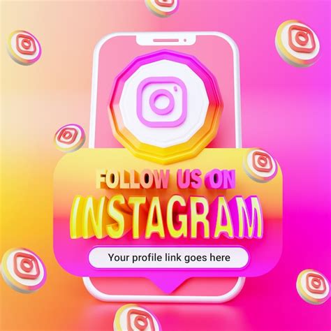 Premium Psd Follow Us On Instagram Social Media Square Banner Template