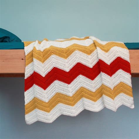 Crochet Blanket Pattern Chevron Blanket - Etsy