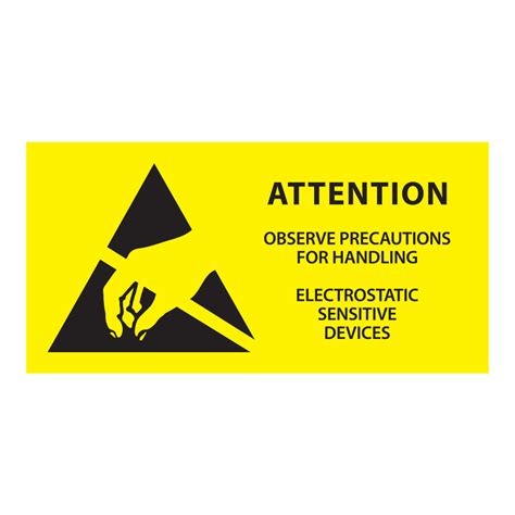 Esd Caution Labels Logo Only Antistat Esd Protection