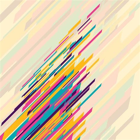 Fondo Abstracto Con Lineas Coloridas Vector Gratis