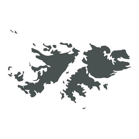 Falkland Islands Vector Map Black Icon On White Background 26126675