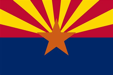 Free Printable Arizona State Flag And Color Book Pages 8½ X 11