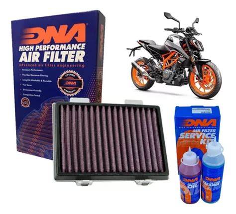 Filtro Ar Esportivo Ktm Duke 390 Dna Filters Kit Limpeza