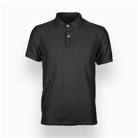 Plain Black Men Polo T Shirt Cotton At Rs 380 Piece In Navi Mumbai