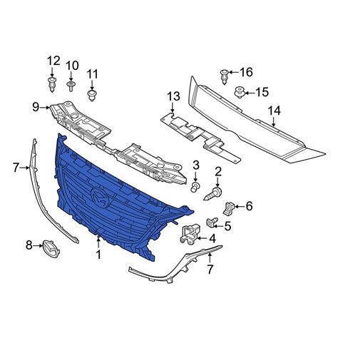 Mazda Oe Bje B Front Grille