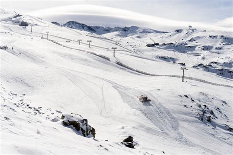 Ski resort of Sierra Nevada in winter, full of snow stock photo (191247 ...