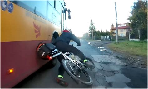 Kierowca Autobusu Miejskiego Taranuje Rowerzyst Stop Cham