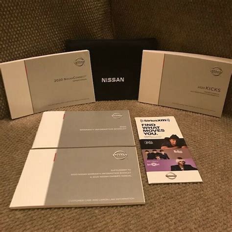 2021 Nissan Kicks Owners Manual With Navigation Guide XM Case EBay