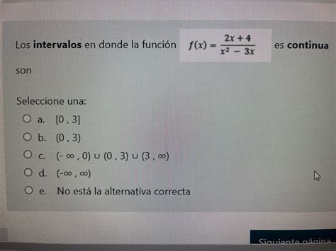 Solved Los intervalos en donde la función f x x23x2x 4 es Chegg