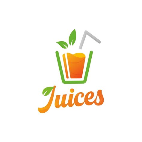 Premium Vector | Juice logo design