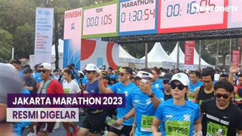 10 Ribu Pelari Ramaikan Jakarta Marathon 2023 Video Dailymotion