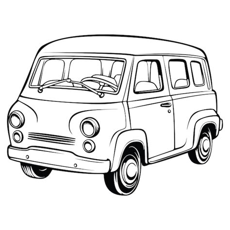 Premium Vector | Vintage Car Coloring pages