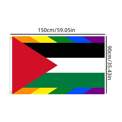 Palestine Flag X Cm X Ft Hanging Polyester Fabrics Gaza