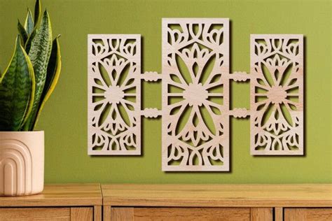 Laser Cut Wall Art Mandala Panels Graphic by Cutting Edge · Creative ...