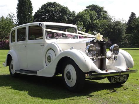 Vintage Ivory Rolls Royce Wedding Car Sunderland Vintage Wedding Car