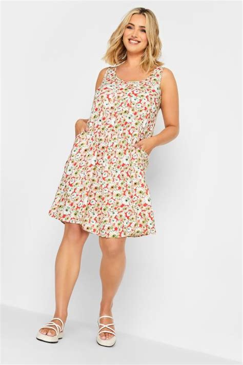 Yours Plus Size Red Floral Print Pocket Dress Yours Clothing