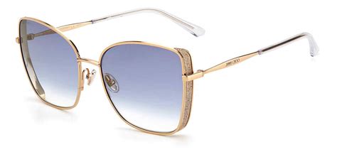 Jimmy Choo Alexis S Sunglasses Rose Gold 0000 Blsf Gdsp 1v Lens 59 18 145