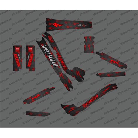 Kit Deco Carbon Edition Full Red Specialized Turbo Levo