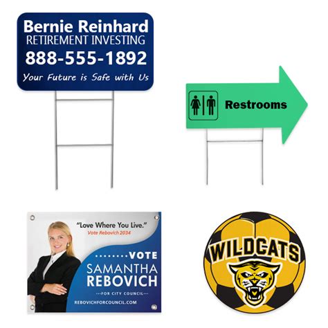 Yard Signs Corrugated Plastic Frames