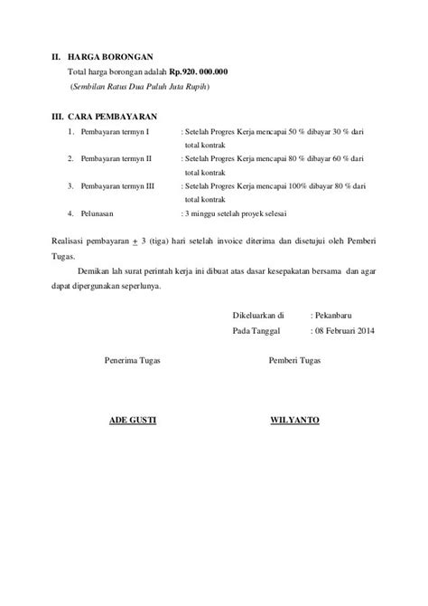 Format Surat Perintah Pembayaran Delinewstv