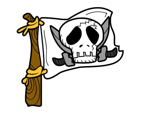 Desenho De Jolly Roger Pintado E Colorido Por Lohana O Dia 31 De Agosto