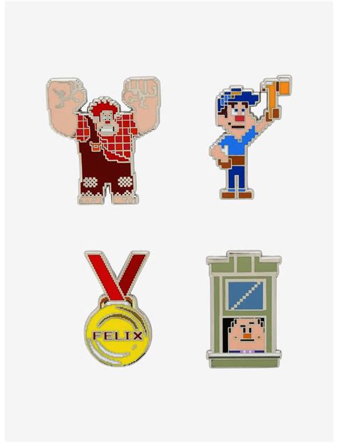 Loungefly Disney Wreck It Ralph 8 Bit Enamel Pin Set Hot Topic