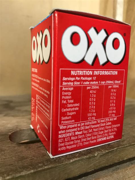 Oxo 12 Beef Stock Cubes 71g And Low Price Foods Ltd