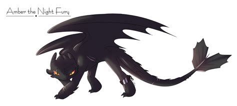 Httyd Oc Amber The Night Fury By Yokpegasister On Deviantart