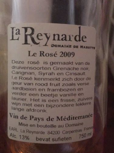 Domaine De Marotte La Reynarde Ros Vivino France