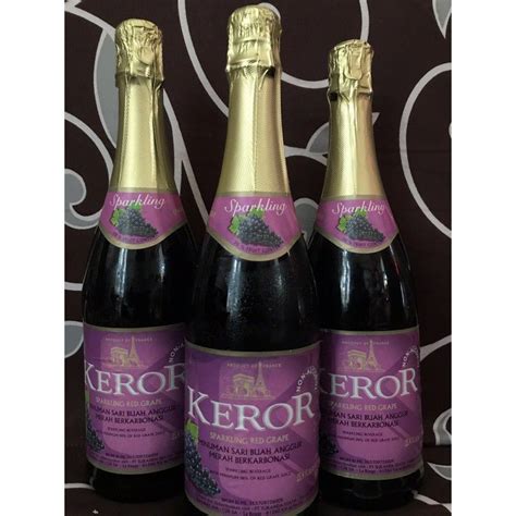 jual keror sparkling red grape ml shopee indonesia