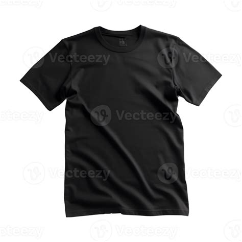 black tshirt mockup on transparent background 23334409 PNG