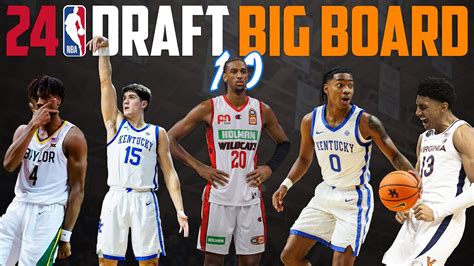 2024 NBA Draft Big Board 1 0 Risers Fallers YouTube