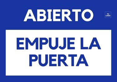 Carteles De Empujar Tirar Para Puertas De Tu Negocio