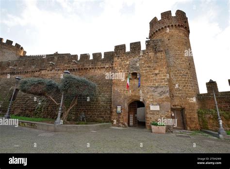 Rocca, fortress seat of the Etruscan Museum, Cerveteri, Rome, Lazio ...