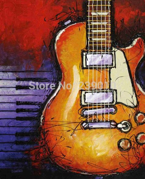 Image Result For Guitar Oil Painting Guitar Wall Art Electric Guitar