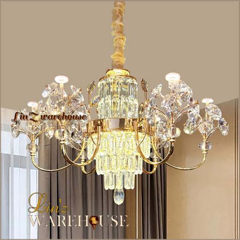 Jual Lampu Gantung THE LUXURY MODERN CRYSTAL LED 6 ARMS Chandelier