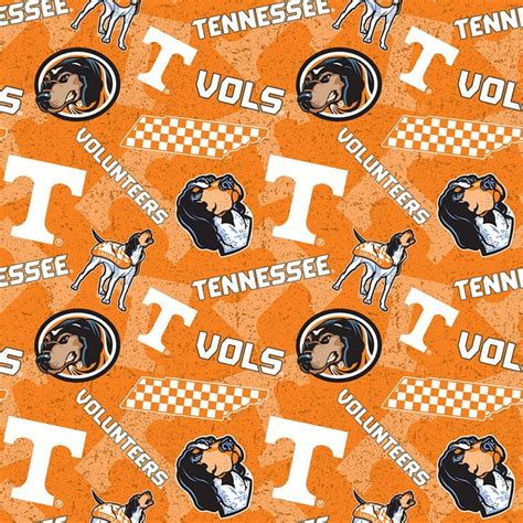 NCAA University of Tennessee Vols Orange & White College Logo - Etsy