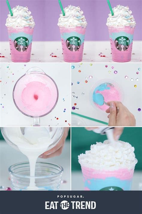 We Hacked Starbucks S Unicorn Frappuccino Recipe Starbucks Unicorn