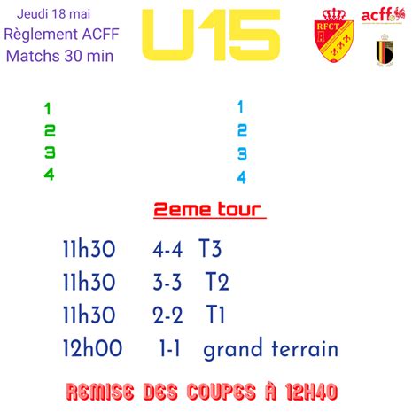 Programme Des Tournois Rfc Tournai Site Officiel