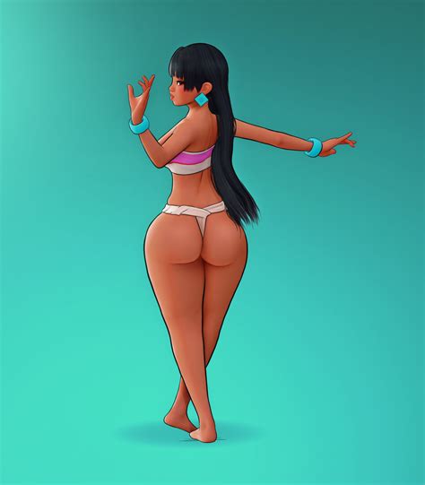 Rule 34 1girls Ass Black Hair Brown Eyes Bubble Butt Chel Dark Skinned Female Dreamworks