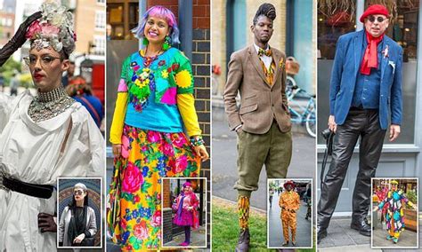 Londons Most Eccentric Dressers Show Off Their Multi Coloured Attire