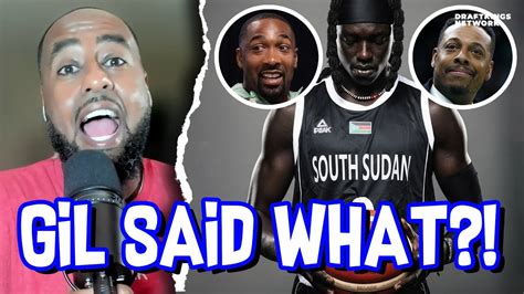 GILBERT ARENAS PAUL PIERCE S FUNNY COMMENTS ABOUT SOUTH SUDAN Dan