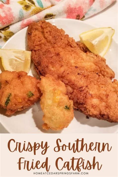 Crispy Southern Fried Catfish Home At Cedar Springs Farm