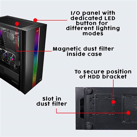 Armaggeddon Tessaraxx Apex 7 E Atx Gaming Pc Case