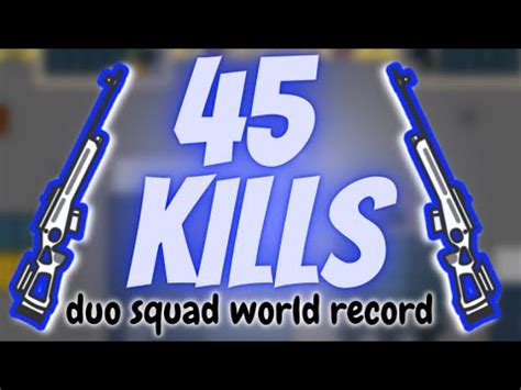 WORLD RECORD 45 KILLS DUO SQUAD OVERALL Pro Surviv Io Gameplay