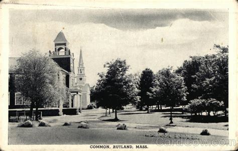 View of Common Rutland, MA Postcard