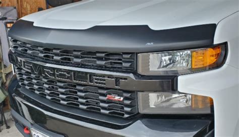 MATTE BLACK Bug Shield 2021 SILVERADO 1500 Bug Deflector Hood