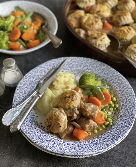 Lamb Cobbler With Garlic Scone Dumplings Lavender And Lovage