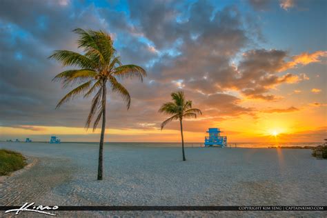 Lifeguard Tower At Sunrise Haulover Inlet Hdr Photography By Captain Kimo